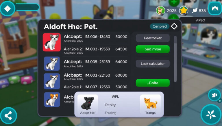 Adopt Me -arvot 2025 – lemmikkien arvolista ja WFL-laskuri