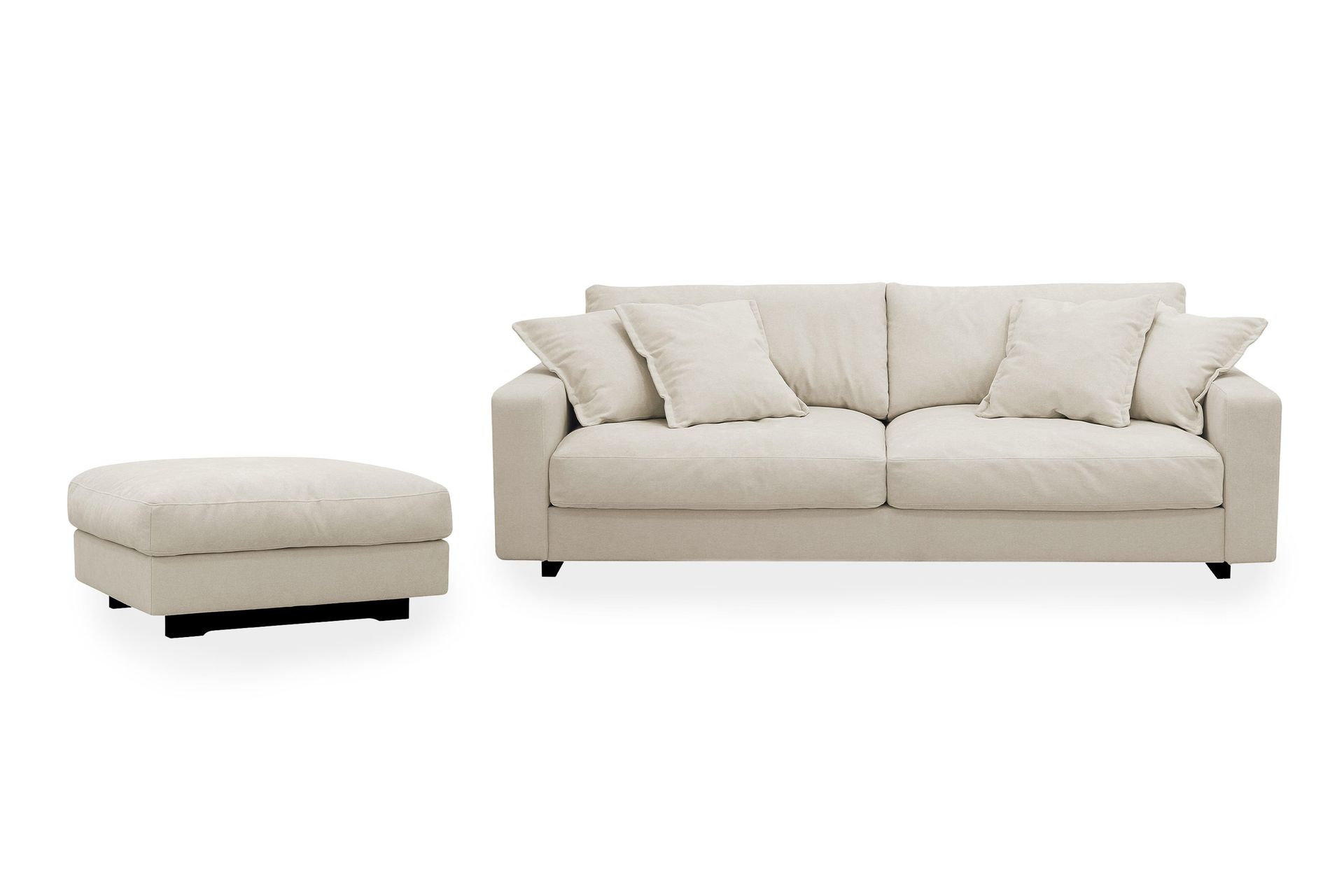 Valencia-sohvaryhmä extra syvä 3-istuttava sohva + rahi chenilleä - Beige