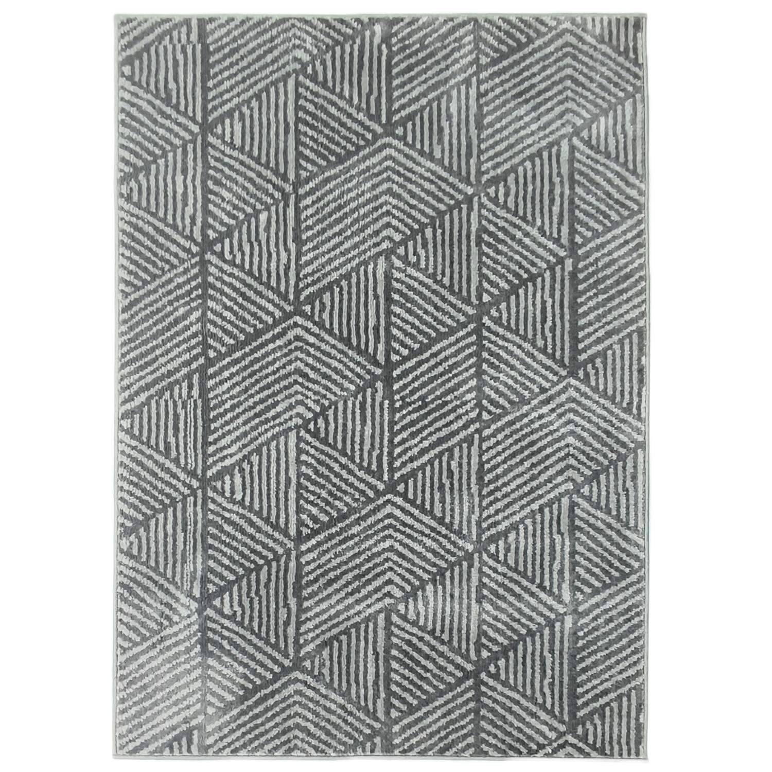 Tummanharmaa pestävä olohuonematto 150 x 80 cm moderni tyyli