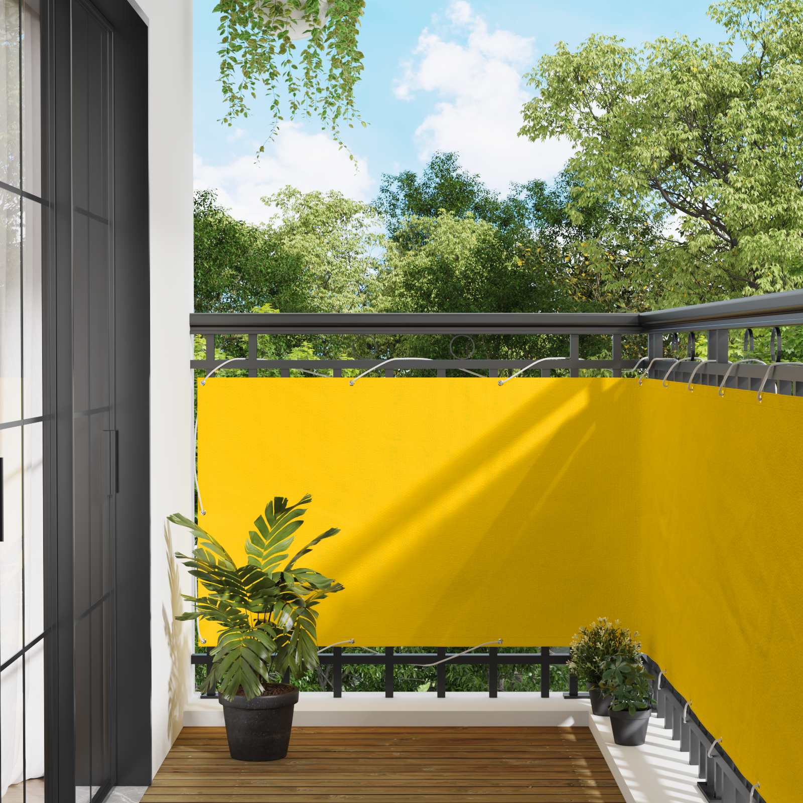 vidaXL Parvekkeen Verho Suorakaide 100 x 1000 cm Oxford-kangas